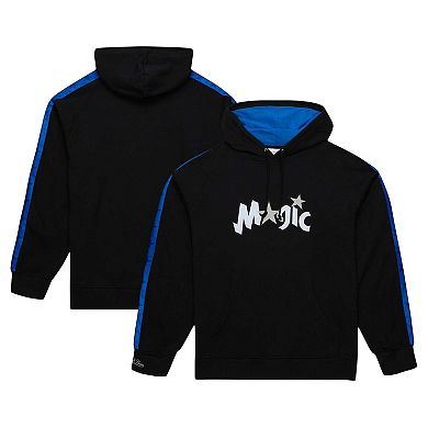 Men's Mitchell & Ness Black Orlando Magic Hardwood Classics Nights Raglan Pullover Hoodie