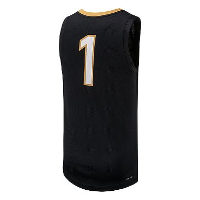Men's Nike #1 Black Vanderbilt Commodores Replica Basketball Jersey