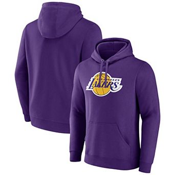 Men's Fanatics Purple Los Angeles Lakers Primary Logo Pullover Hoodie