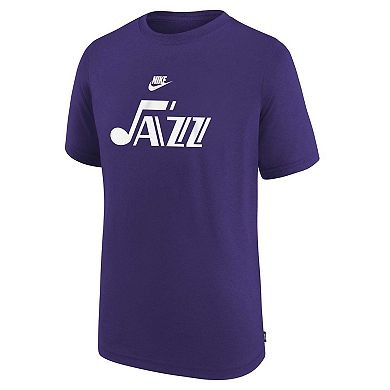 Youth Nike NBA  Purple Utah Jazz 2023/24 Classic Edition Authentic Pregame Shooting T-Shirt