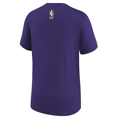 Youth Nike NBA  Purple Utah Jazz 2023/24 Classic Edition Authentic Pregame Shooting T-Shirt