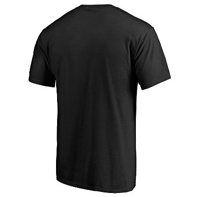 Men's Fanatics Branded Black Chicago Bulls Letterman T-Shirt