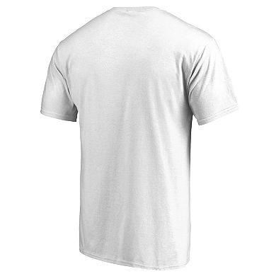 Men's Fanatics Branded White Chicago Bulls Primary Wordmark T-Shirt