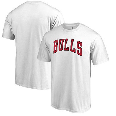 Men's Fanatics Branded White Chicago Bulls Primary Wordmark T-Shirt