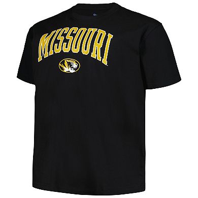Men's Champion Black Missouri Tigers Big & Tall Arch Over Logo T-Shirt