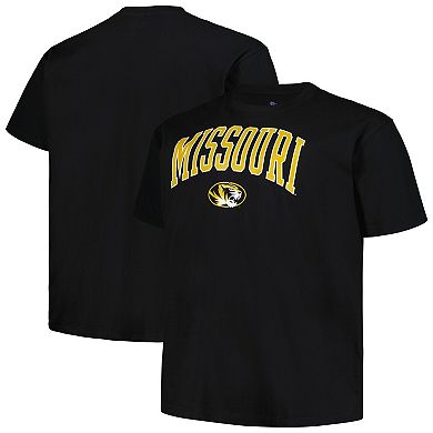 Men's Champion Black Missouri Tigers Big & Tall Arch Over Logo T-Shirt