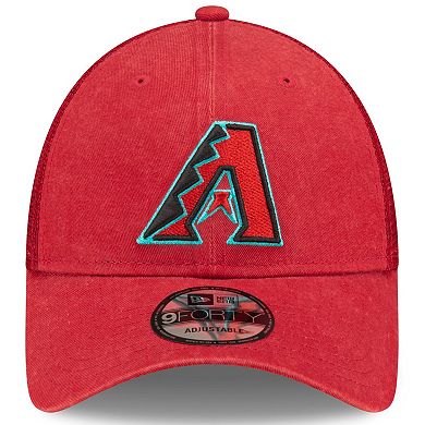 Men's New Era Red Arizona Diamondbacks Trucker 9FORTY Adjustable Hat