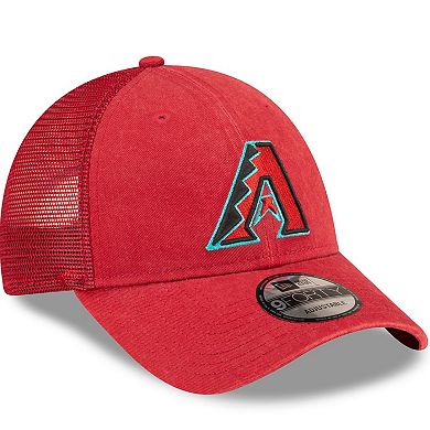 Men's New Era Red Arizona Diamondbacks Trucker 9FORTY Adjustable Hat