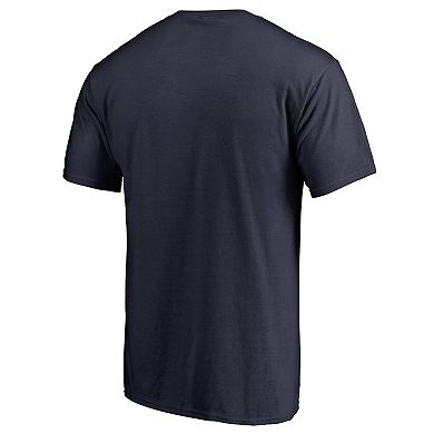 Men's Fanatics Branded Navy Atlanta Braves Onside Stripe T-Shirt