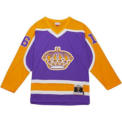 Men's Mitchell & Ness Marcel Dionne Purple Los Angeles Kings 1980/81 Blue Line Player Jersey
