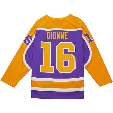 Men's Mitchell & Ness Marcel Dionne Purple Los Angeles Kings 1980/81 Blue Line Player Jersey