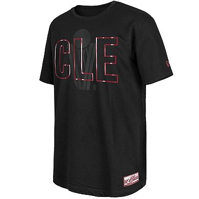Men's New Era Black Cleveland Cavaliers 2023/24 City Edition Elite Pack T-Shirt