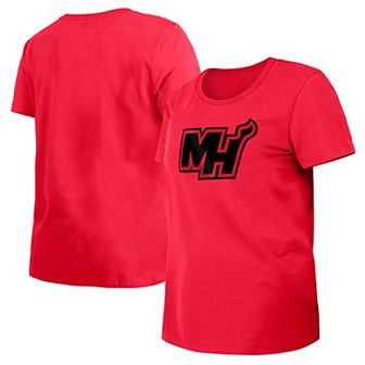 Women's New Era Red Miami Heat 2023/24 City Edition T-Shirt