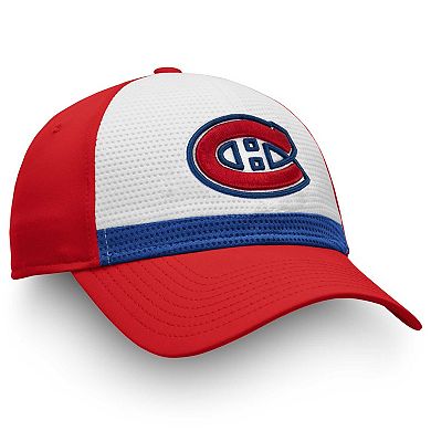 Men's Fanatics Branded White/Red Montreal Canadiens Breakaway Current Jersey Flex Hat