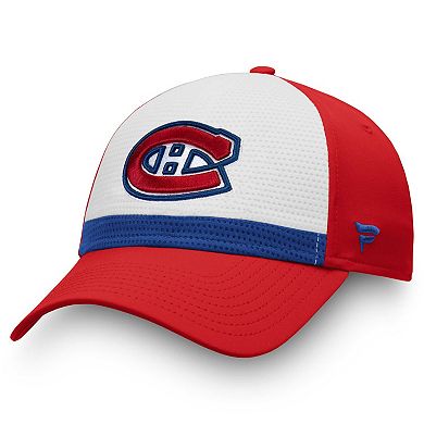 Men's Fanatics Branded White/Red Montreal Canadiens Breakaway Current Jersey Flex Hat