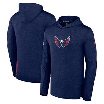 Men's Fanatics Branded Navy Washington Capitals Authentic Pro Lightweight Pullover Hoodie