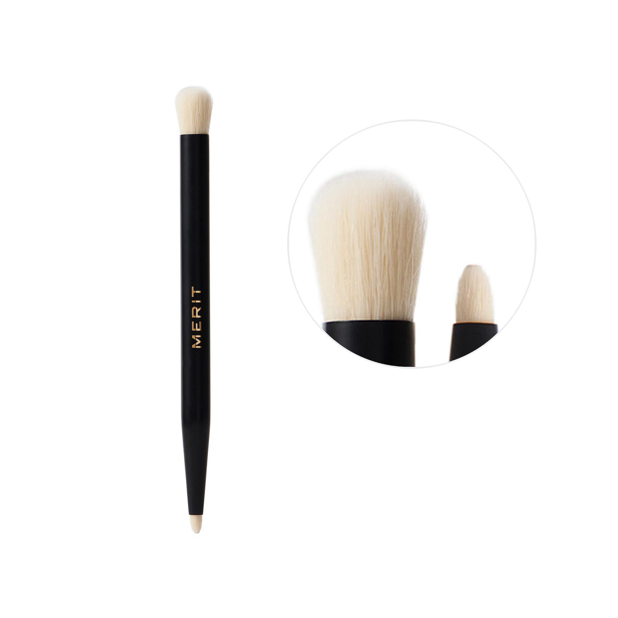 MERIT Brush No. 2 Double Sided Eyeshadow Brush, None