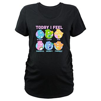 Maternity Care Bears Today I Feel V-Neck Graphic Tee