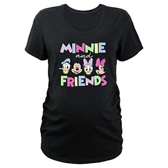 Maternity Minnie Mouse And Friends V-Neck Graphic Tee