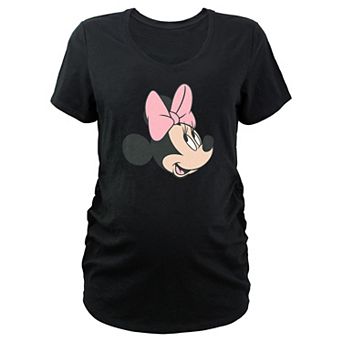 Maternity Minnie Mouse Head Profile V-Neck Graphic Tee