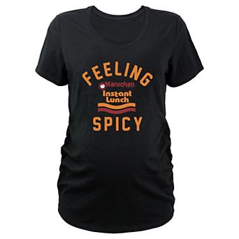 Maternity Maruchan Feeling Spicy V-Neck Graphic Tee