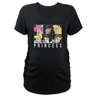 Maternity Disney Princess Head Portraits V-Neck Graphic Tee