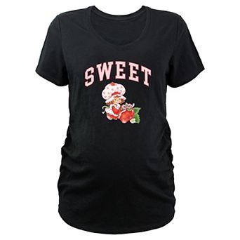 Maternity Strawberry Shortcake Sweet V-Neck Graphic Tee