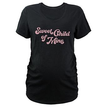 Maternity Sweet Child Of Mine V-Neck Graphic Tee