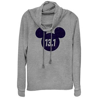 Disney's Mickey Mouse Marathon Plus Cowlneck Graphic Lightweight Long Sleeve