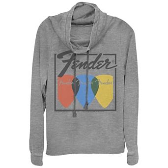 Plus Fender Guitar Picks Cowlneck Graphic Lightweight Long Sleeve