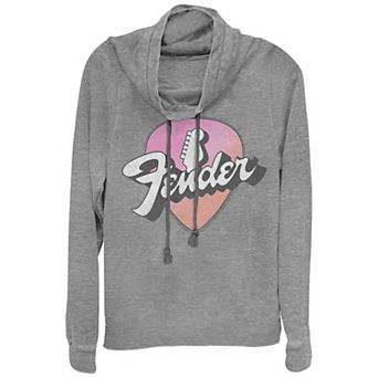Plus Fender Gradient Guitar Pick Cowlneck Graphic Lightweight Long Sleeve