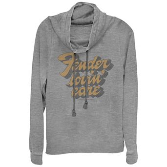 Plus Fender Lovin' Care Cowlneck Graphic Lightweight Long Sleeve
