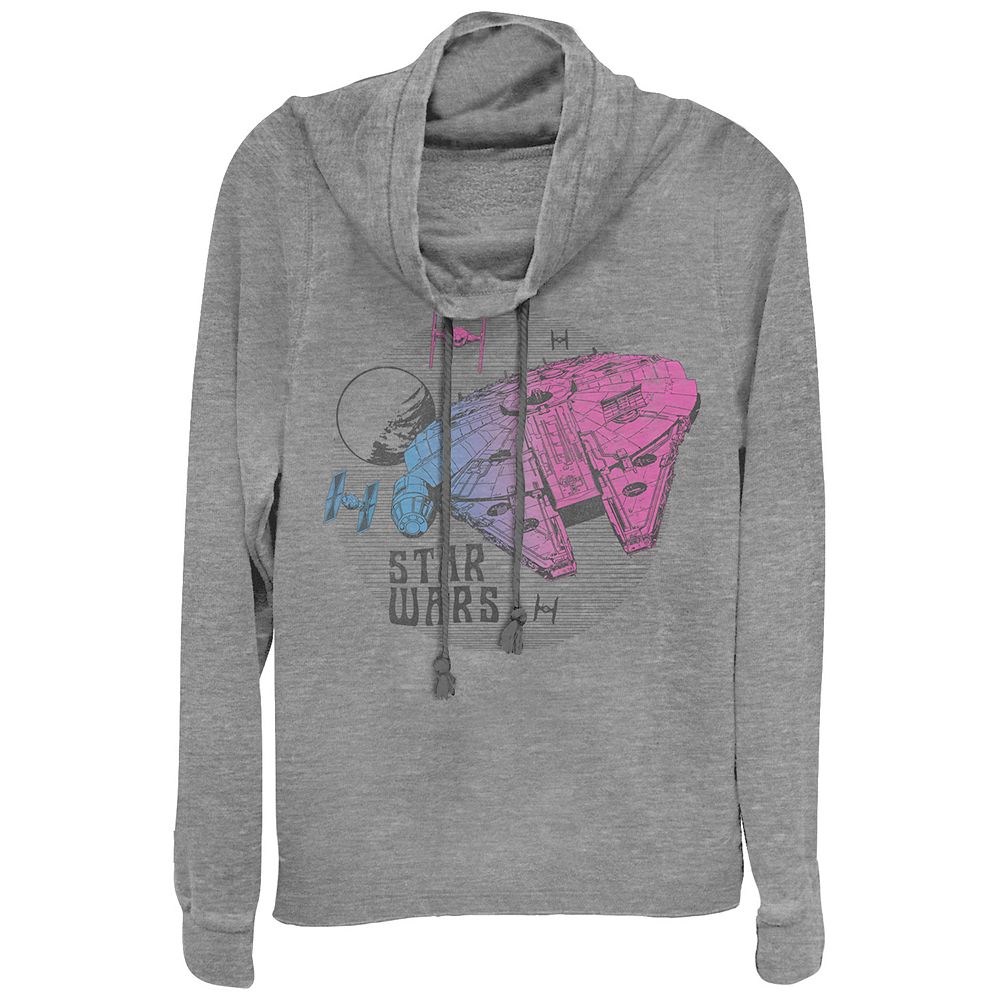 Star Wars - Millennium Falcon Shamrocks - Women's French Terry Long Sleeve Pullover