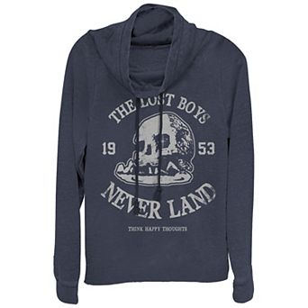 Disney's Peter Pan Women's Plus The Lost Boys 1953 Cowlneck Graphic Lightweight Long Sleeve
