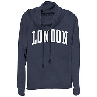 Women's Plus London Cowlneck Graphic Lightweight Long Sleeve