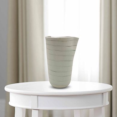 Swirled Finish Large Vase Table Decor