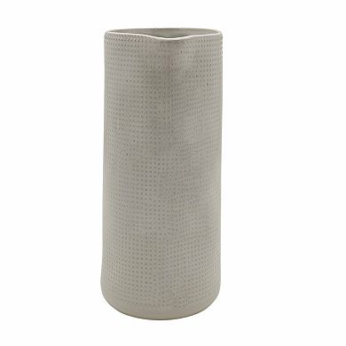 Everyday Decor Distressed Glazed Decorative Pitcher Table Decor