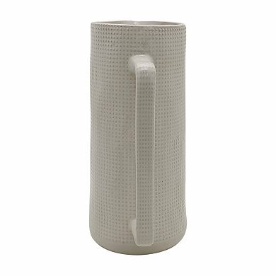 Everyday Decor Distressed Glazed Decorative Pitcher Table Decor