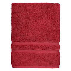 6pk Quick Dry Bath Towel Set Crimson - Cannon