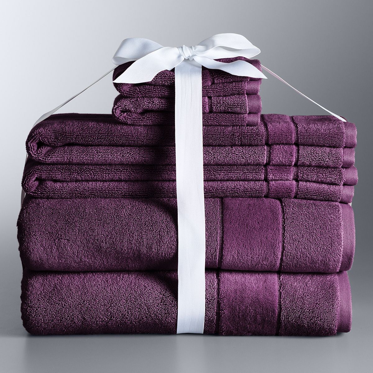 Simply Vera Vera Wang 6-piece Turkish Cotton Bath Towel Set - Mulberry