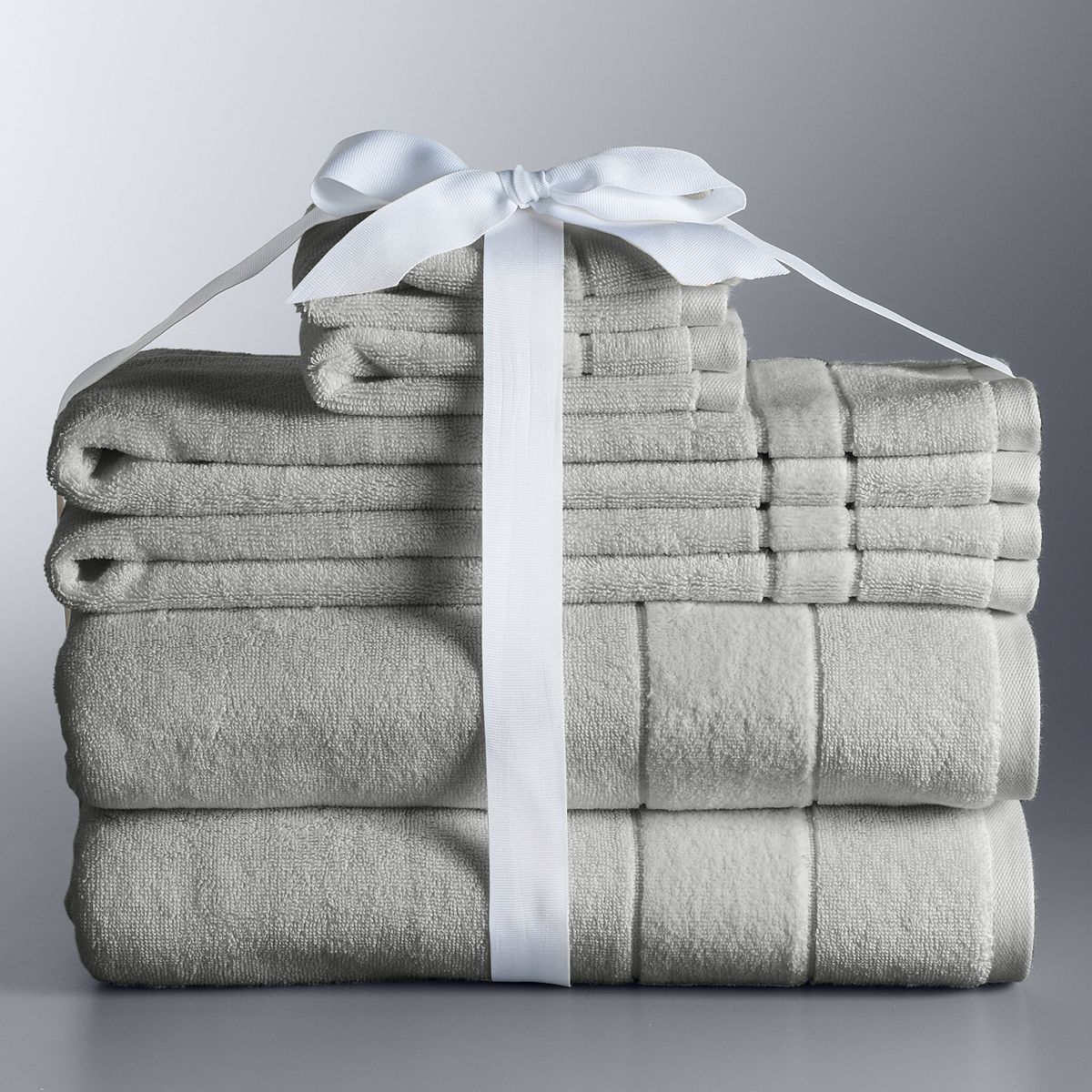 Simply Vera Vera Wang 6-piece Turkish Cotton Bath Towel Set - Silver