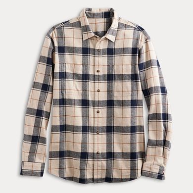 Men's Sonoma Goods For Life® Adaptive Long Sleeve Flannel Shirt
