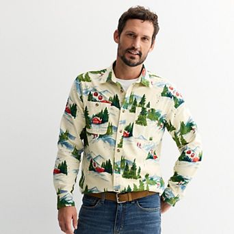 Men's Sonoma Goods For Life® Supersoft Flannel Button-Down Shirt