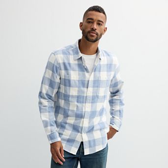 Men's Sonoma Goods For Life® Supersoft Flannel Button-Down Shirt