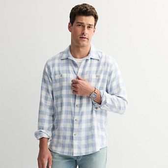 Men's Sonoma Goods For Life® Supersoft Flannel Button-Down Shirt