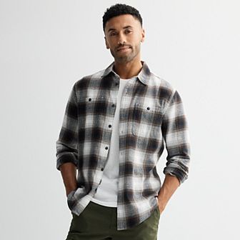 Men's Sonoma Goods For Life® Supersoft Flannel Button-Down Shirt