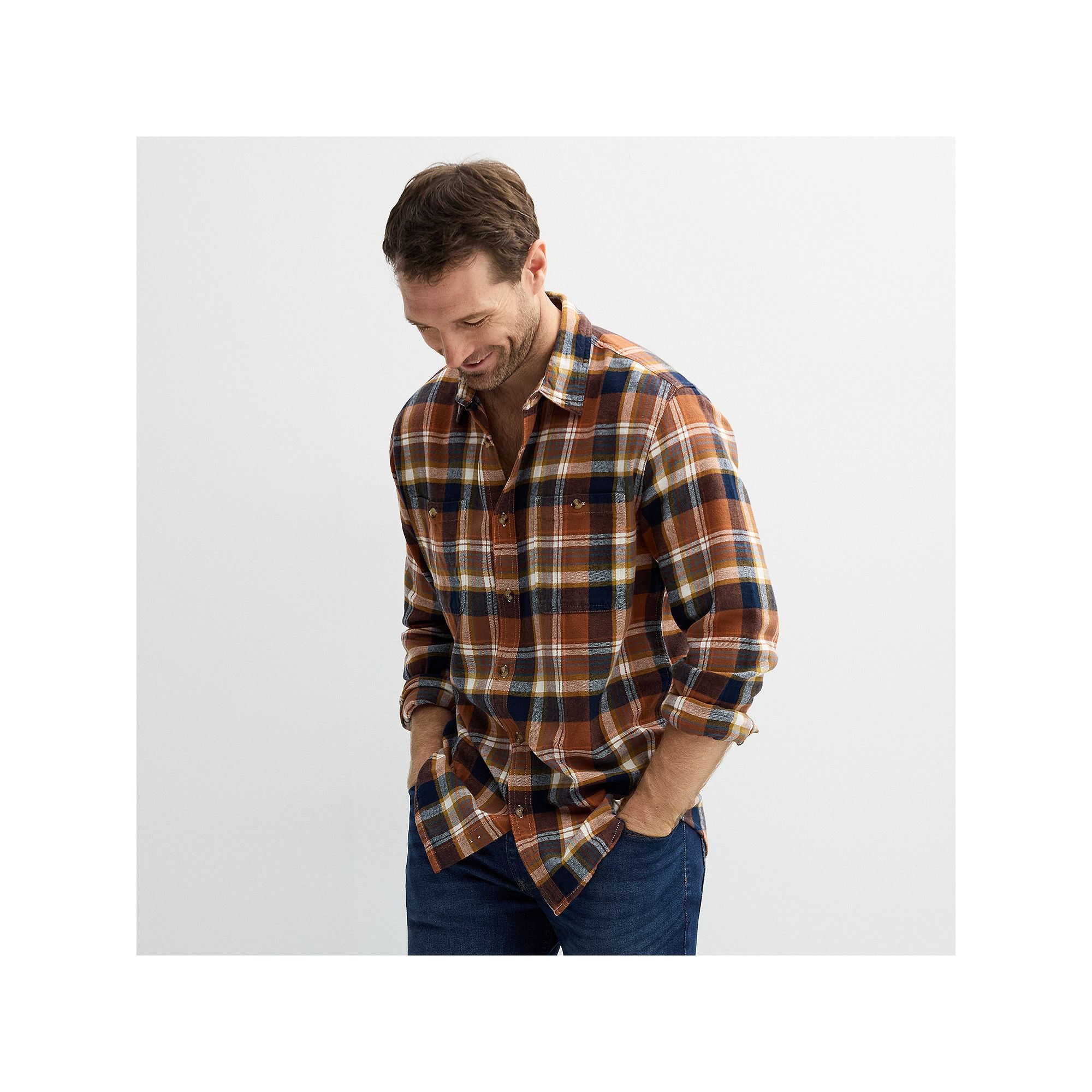 Mens Sonoma Goods For Life® Supersoft Flannel Button-Down Shirt, Size: Sm