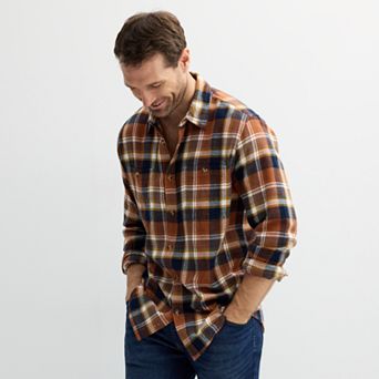 Men's Sonoma Goods For Life® Supersoft Flannel Button-Down Shirt