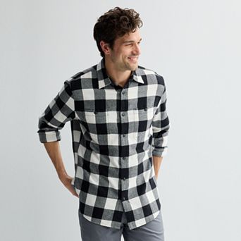 Men's Sonoma Goods For Life® Supersoft Flannel Button-Down Shirt