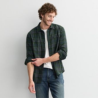 Men's Sonoma Goods For Life® Supersoft Flannel Button-Down Shirt